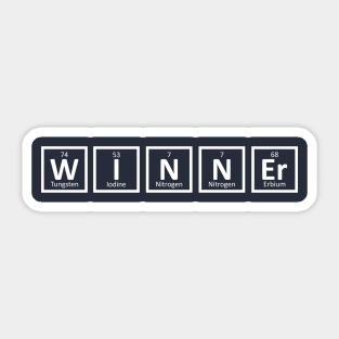 Winner Periodic Table Sticker